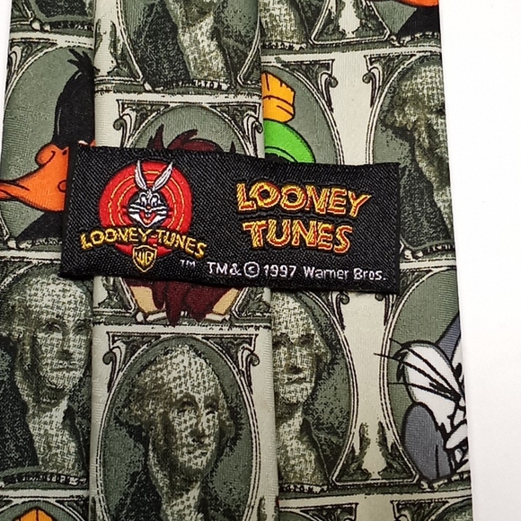 Vintage Looney Tunes Money Tie - Picture 7 of 10